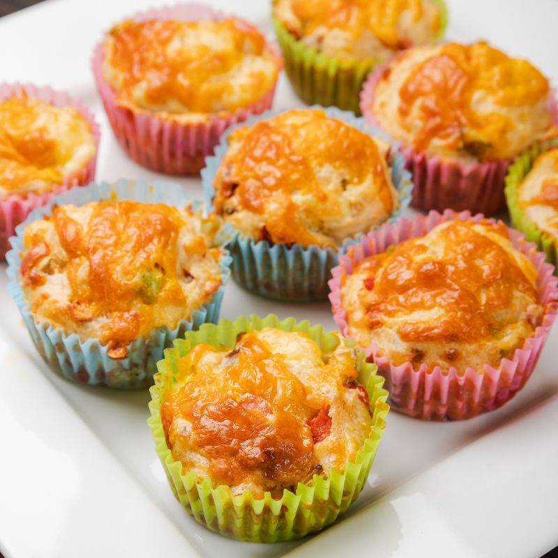Krokante Rijst Jambalaya met Bieslook Maïs Muffins