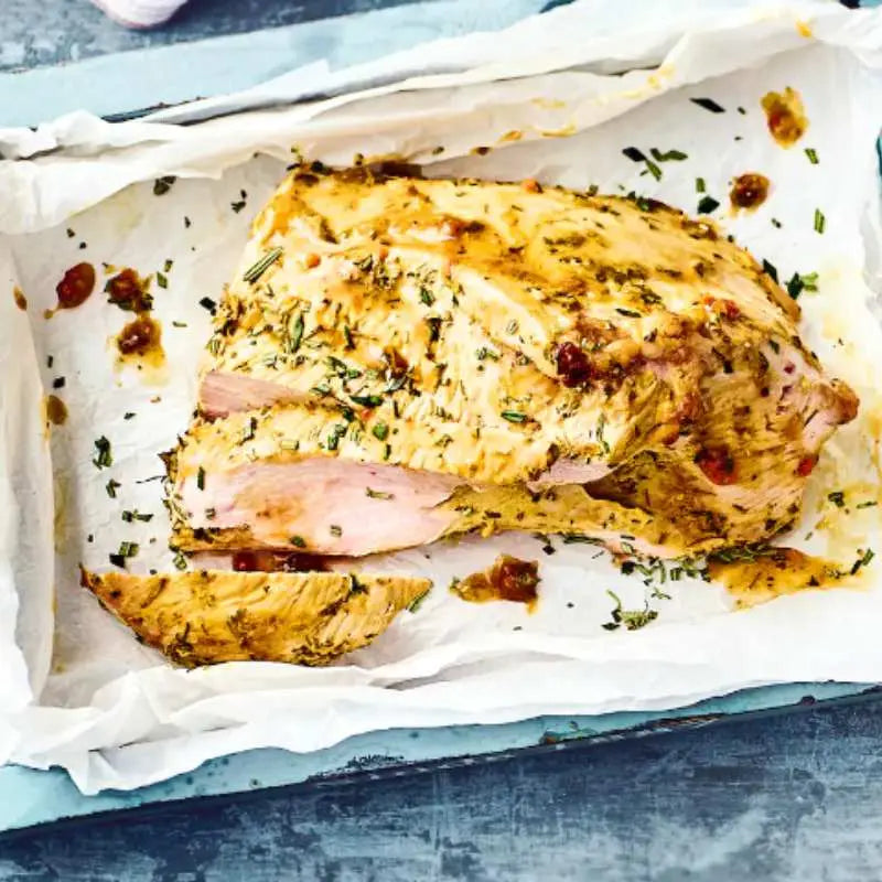 Gebraden kalkoen met kruiden