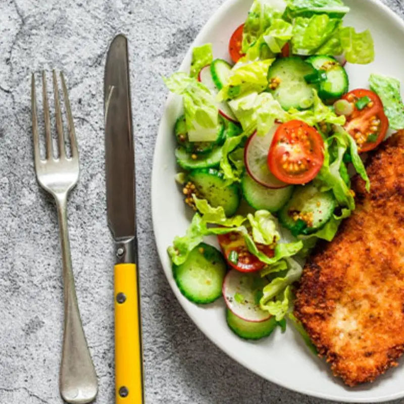 Kip met witte cheddarkorst