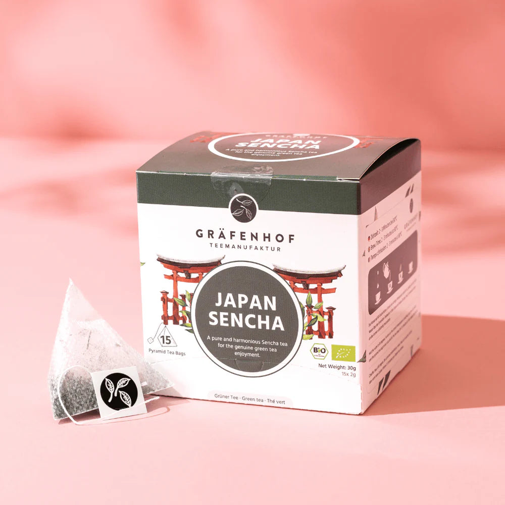 BIO Japanse Sencha Thee, 15 piramidezakjes