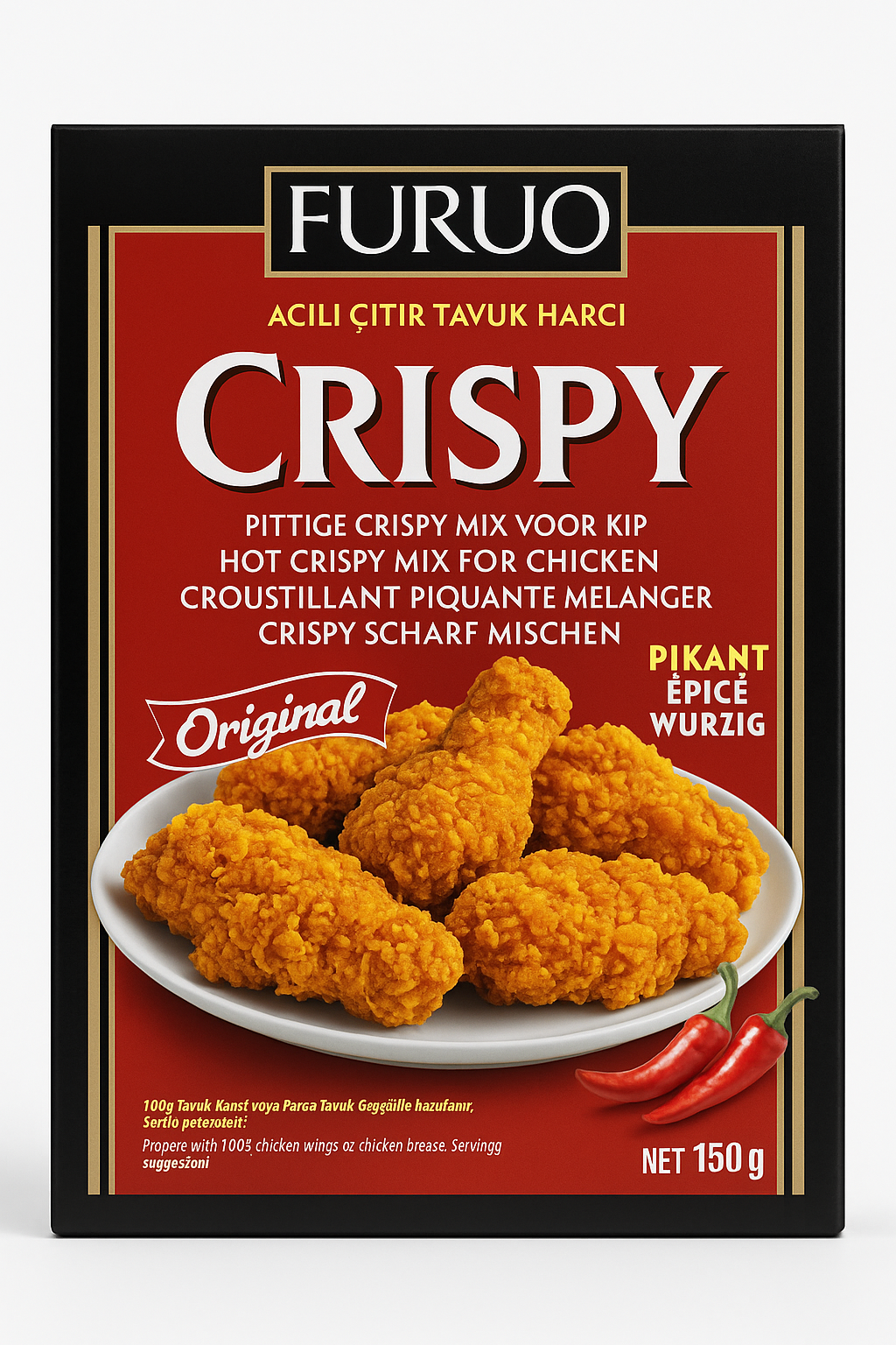 Citir tavuk Harci acili & Pittige Crispy Mix Kip 157g