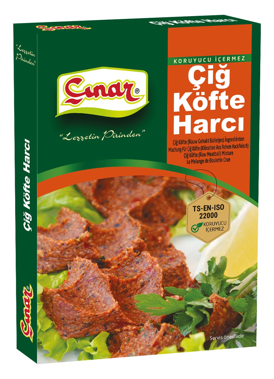 Çınar Çiğ Köfte Harcı 100 g - Rauw Gehakt Balletjes Mix