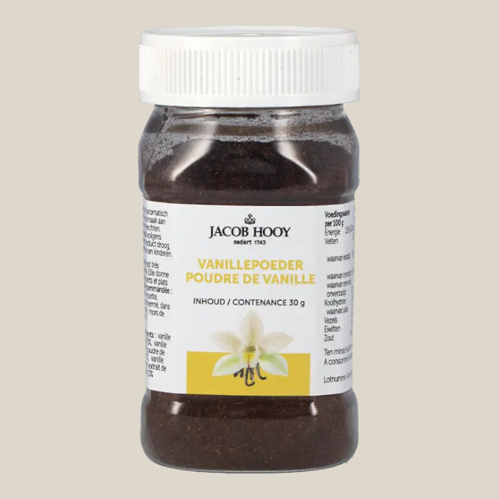 Jacob Hooy Bourbon Vanillepoeder - 30g