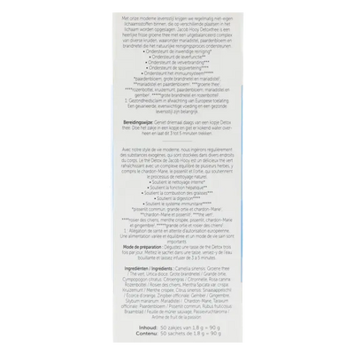 Jacob Hooy Detoxthee - 50 Theezakjes