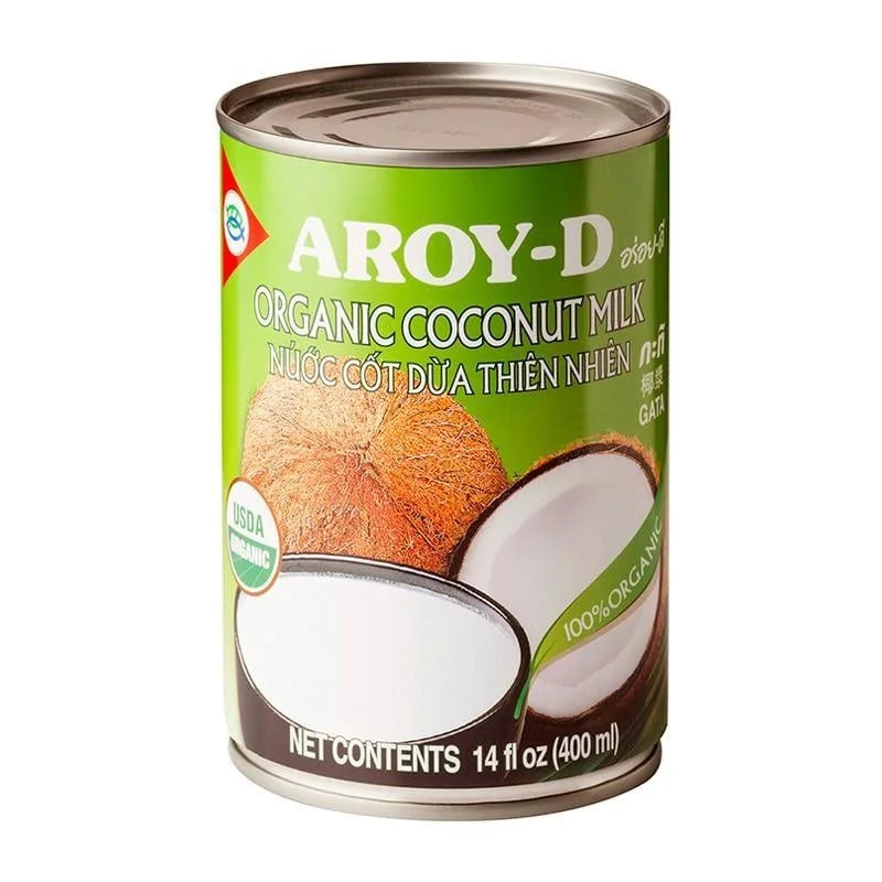 Aroy-D Biologische Kokosmelk 400ml – Romig & 100% Natuurlijk