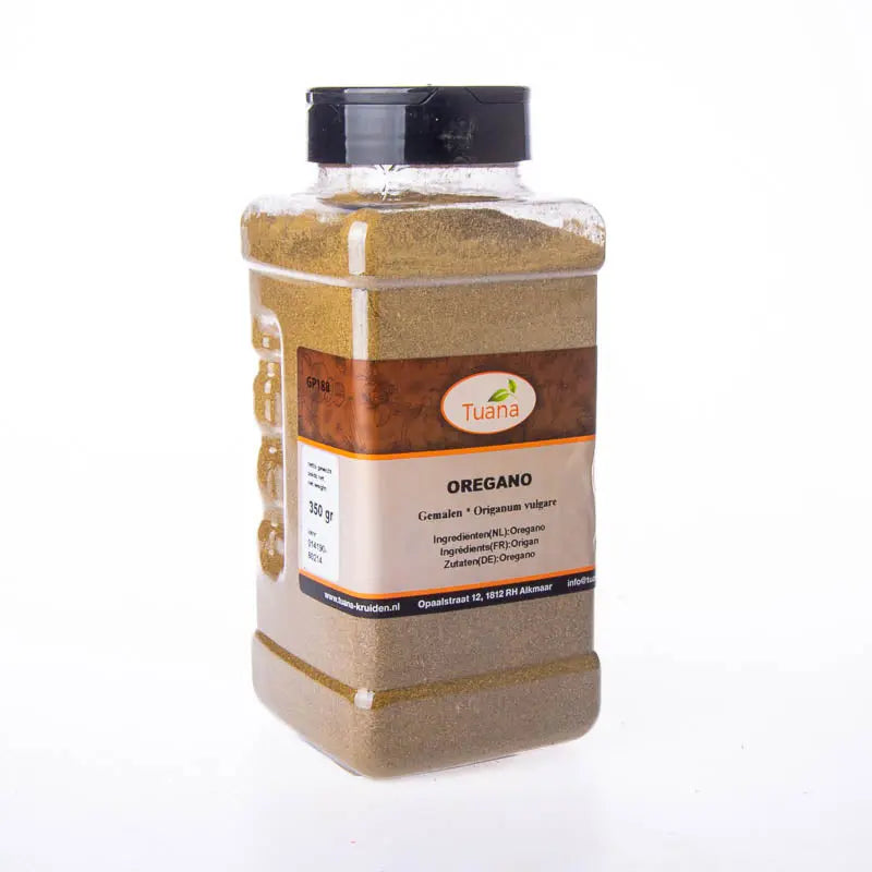 Tuana Oregano Gemalen – gemalen oregano met warme kruidige smaak voor pizza, pasta, sauzen en mediterrane gerechten