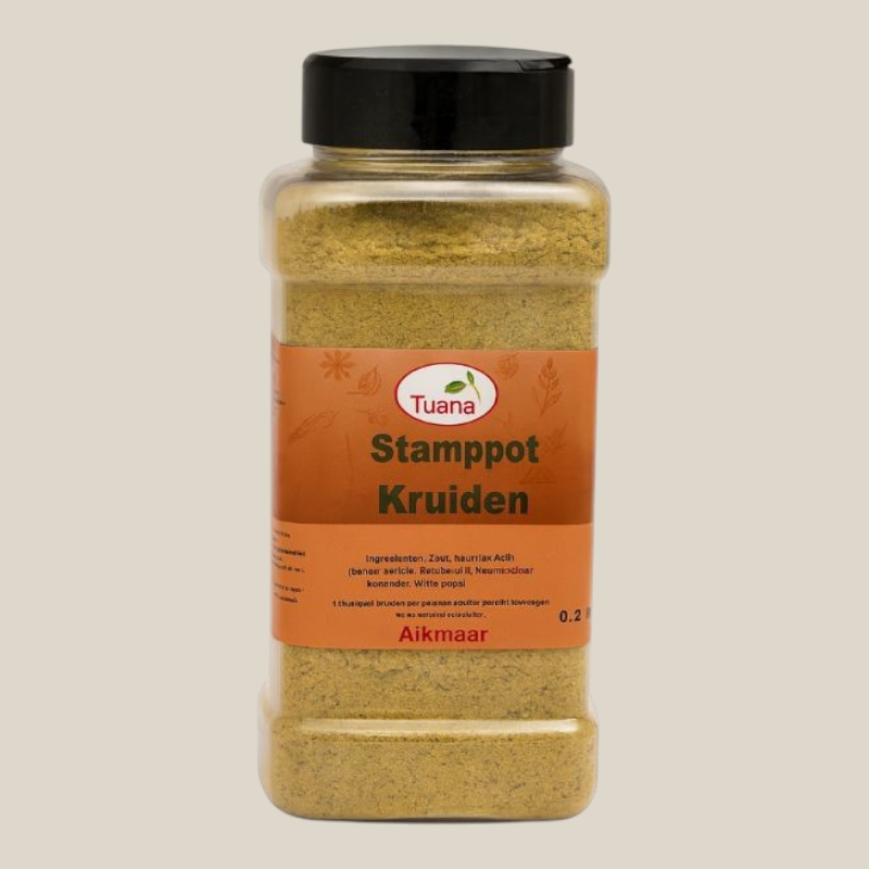 Tuana Stamppot Kruiden – kruidenmix voor boerenkool, zuurkool, hutspot en traditionele Nederlandse stamppotten