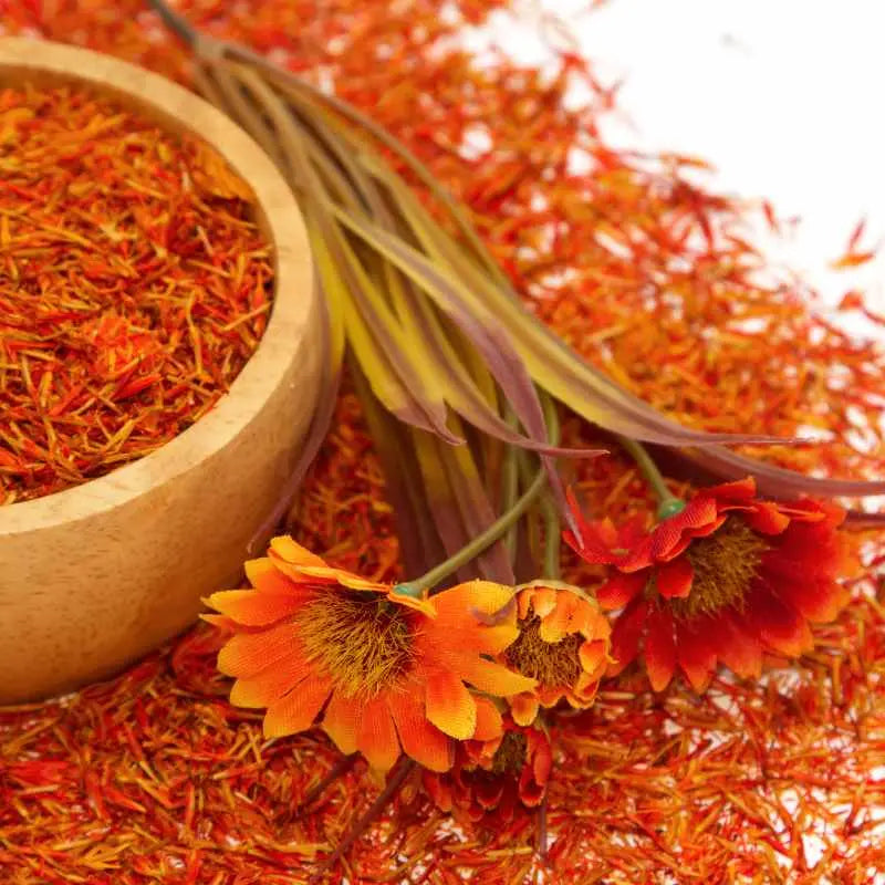Tuana Saffloer (Hasbir) – gedroogde saffloerbloemen voor thee, kruideninfusies en natuurlijke kleuraccenten in gerechten en dranken