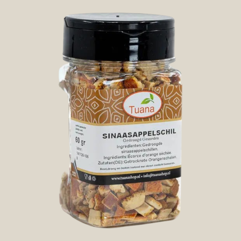 Sinaasappelschil.