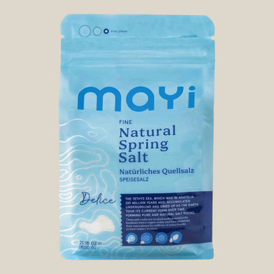 TuanaShop BV Mayi fijn natuurlijk bronzout in een lichtblauwe hersluitbare verpakking van 600 gram