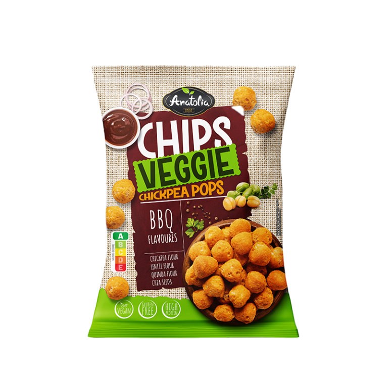 Luchtige Kikkererwten snack met Heerlijke BBQ-smaak-Anuts Veggie Chickpea Pops BBQ –