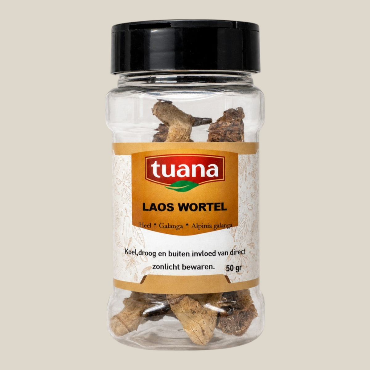 TuanaShop BV pot met hele laoswortel voor Aziatische gerechten met een frisse citrusachtige smaak