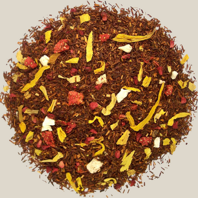 TuanaShop BV Beste Mix thee met rooibos, stukjes aardbei, framboos, ananas en goudsbloembloesem