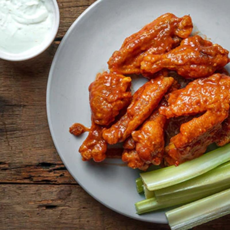 Buffalo Wings en Saus in restaurantstijl