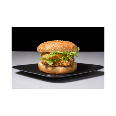 Aubergine Crunch-Burgers met Dijon Dillesaus