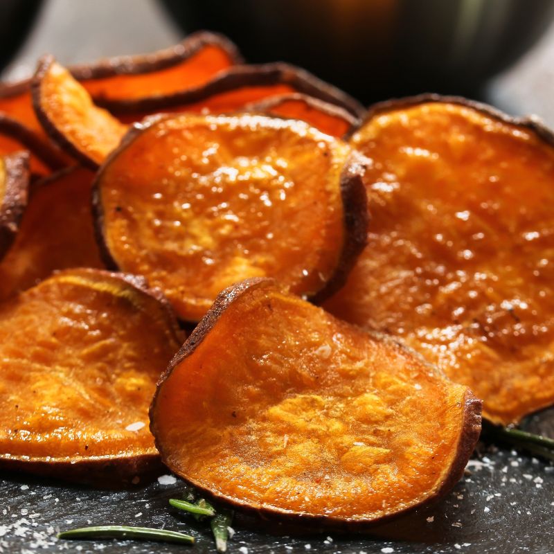 Saffraan Gezouten Zoete Aardappelchips