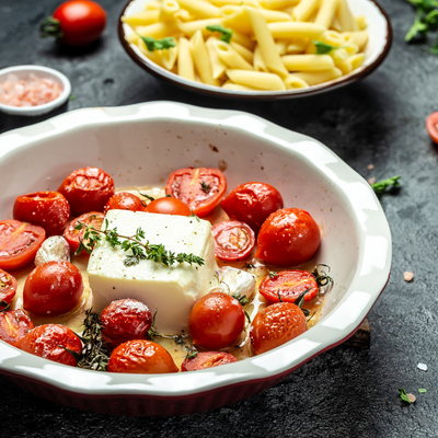 Geroosterde Tomaat en Feta Pasta