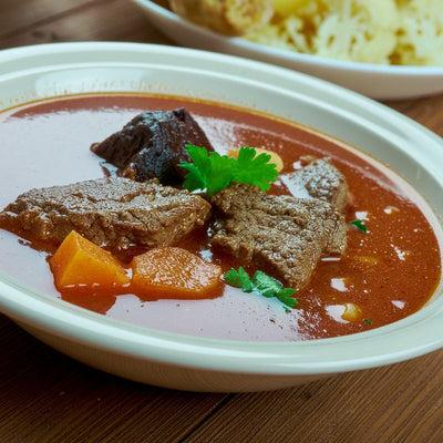 Jachtschotel met stoofvlees