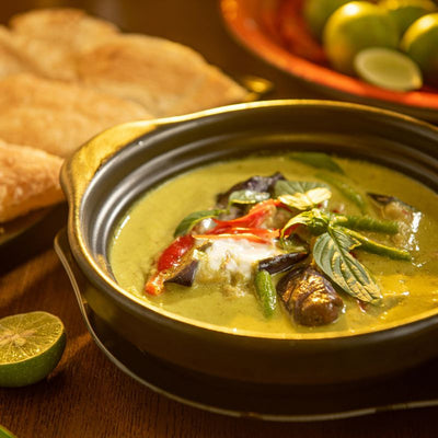 Thaise Groen Curry met Garnalen
