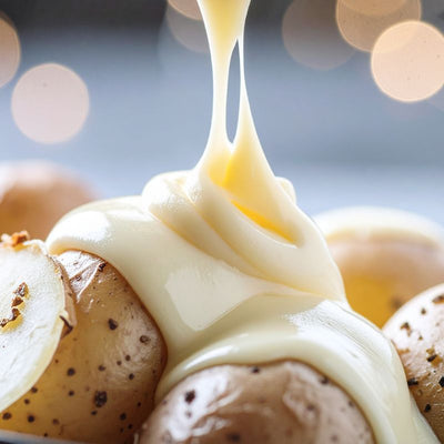 Aardappelen met tahini saus