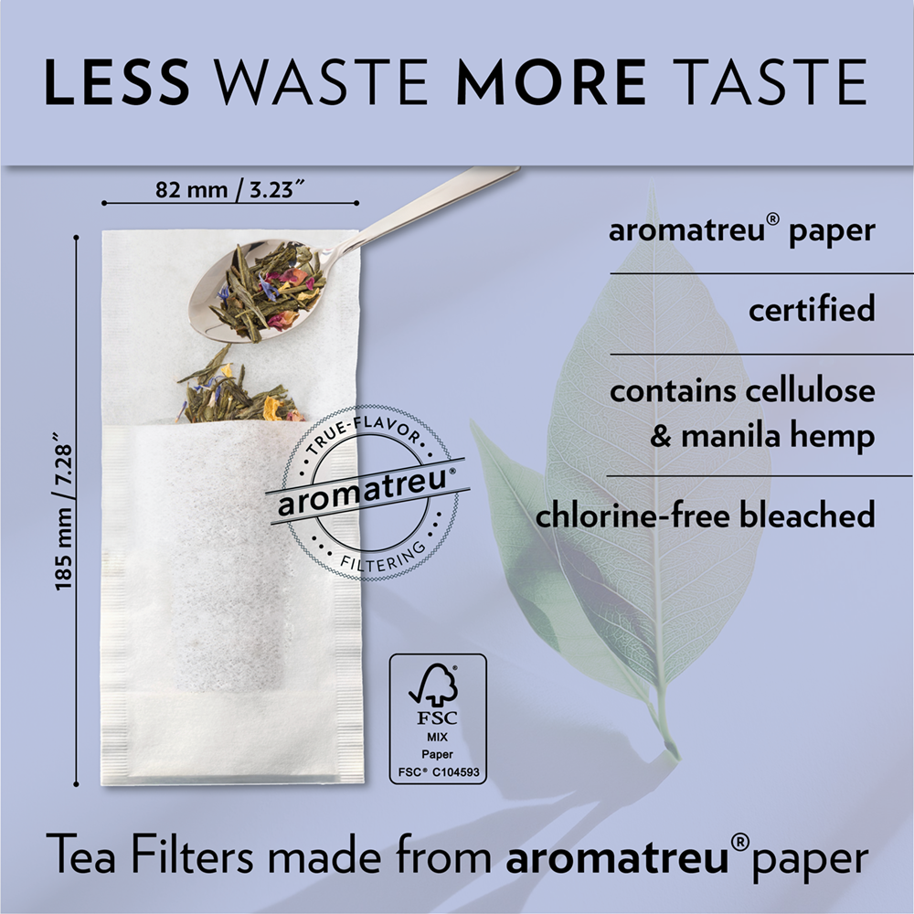 Theefilters Maat L – Verpakking van 40 Stuks
