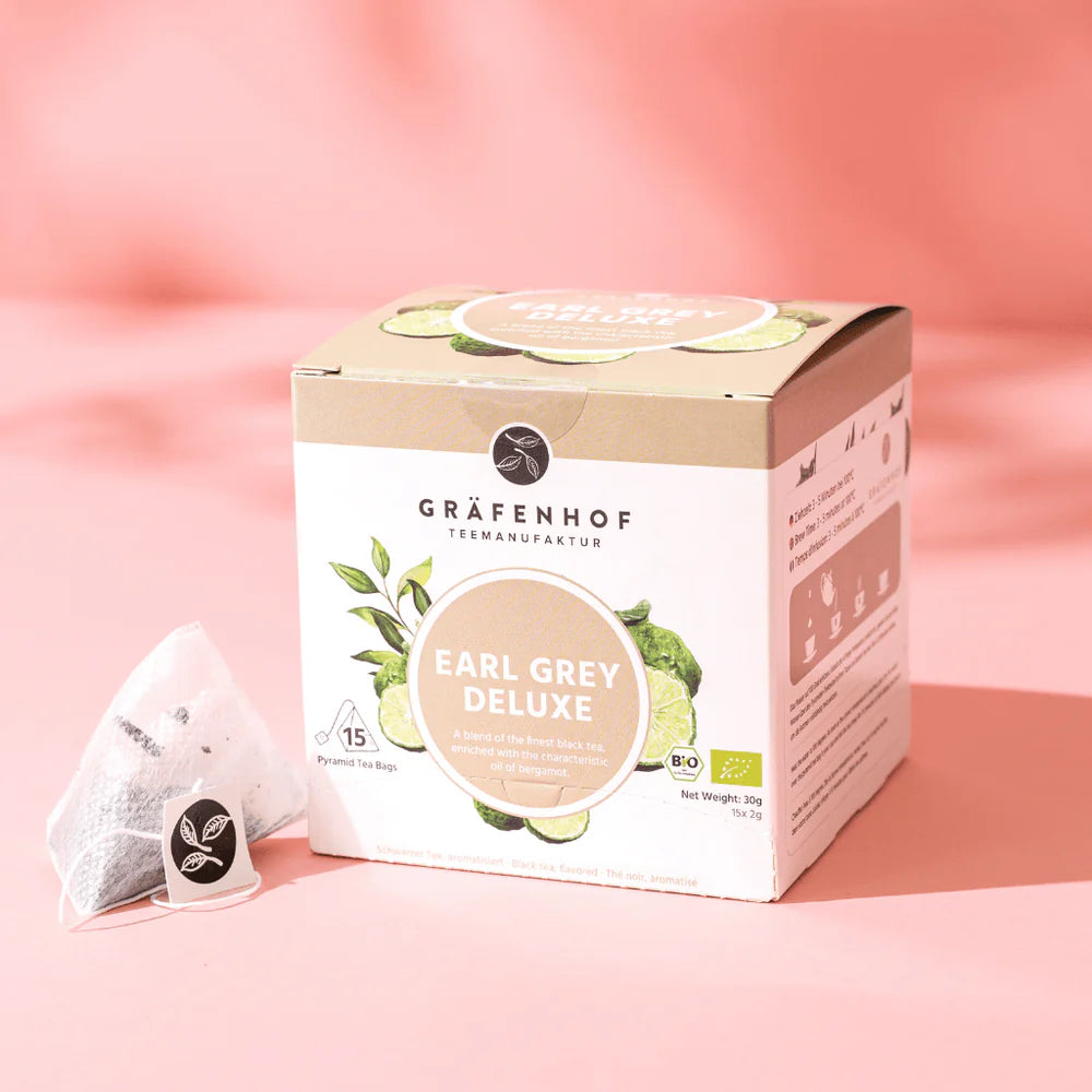 BIO Earl Grey Deluxe Thee, 15 piramidezakjes