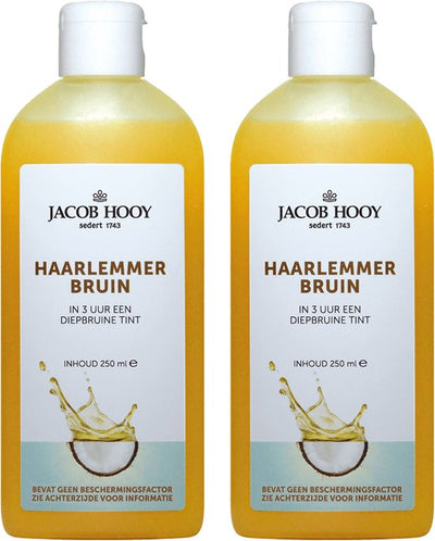 Jacob Hooy Haarlemmerbruin - 2x250 ml - SPF 0