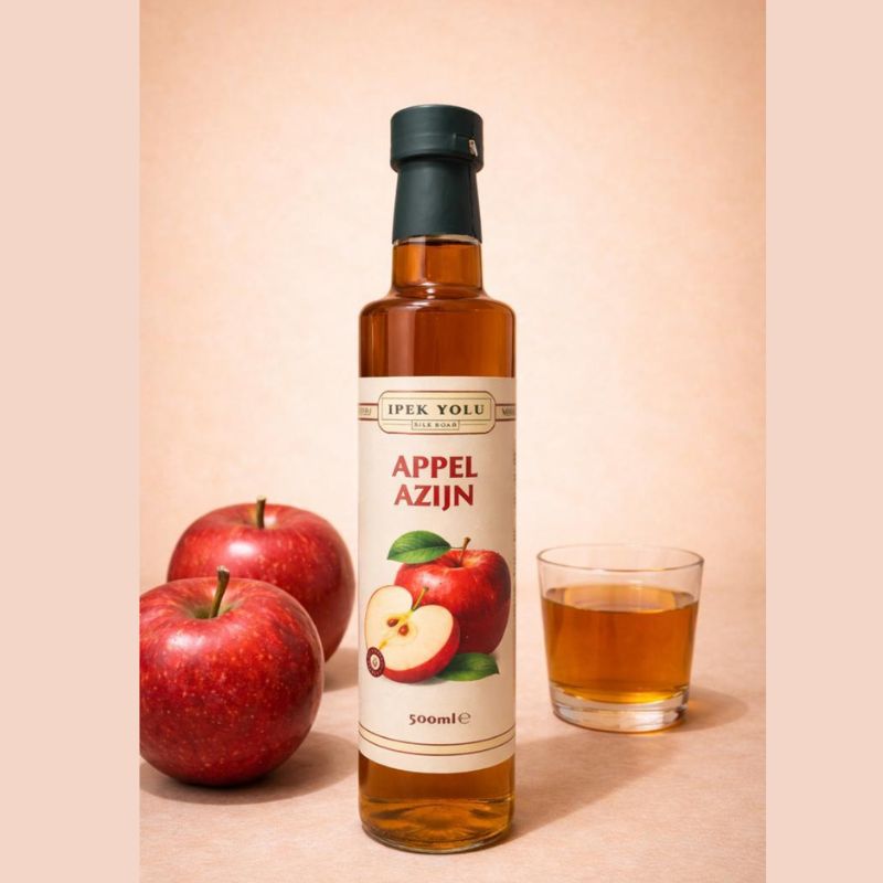Appel Azijn - 500ml - 100% Natuurlijk - Zonder Toevoegingen - Elma Sirkesi