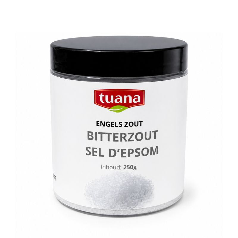 Tuana Epsom Zout (Engels Zout) – magnesiumsulfaat voor baden, voetbaden, lichaamsverzorging en traditionele toepassingen met Epsom zout