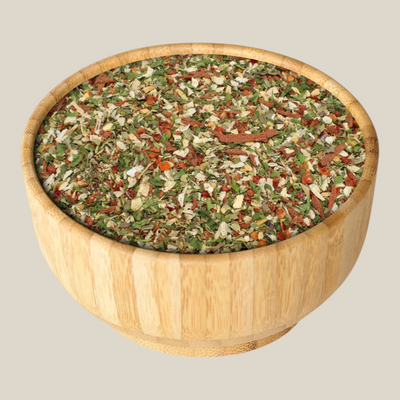 Tuana Mediterrane Kruidenmix – aromatische kruidenmix met knoflook, oregano, peterselie en chili voor vlees, vis, groenten en gegrilde gerechten met mediterrane smaak