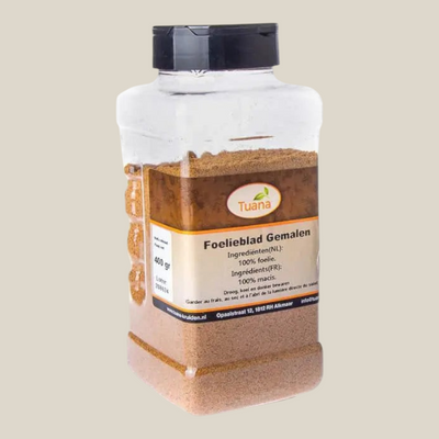 Tuana Foelie Gemalen – aromatische foeliepoeder met warme smaak voor soepen, sauzen, gebak en warme dranken