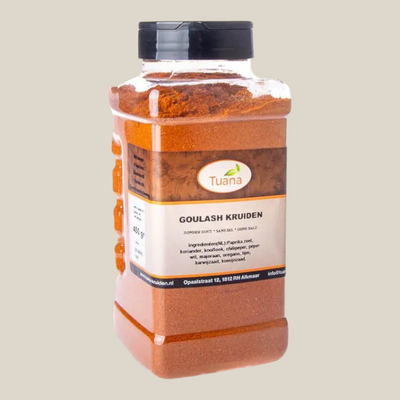 Tuana Goulash Kruiden – Midden-Europese kruidenmix met paprika en knoflook voor goulash, stoofschotels en sauzen