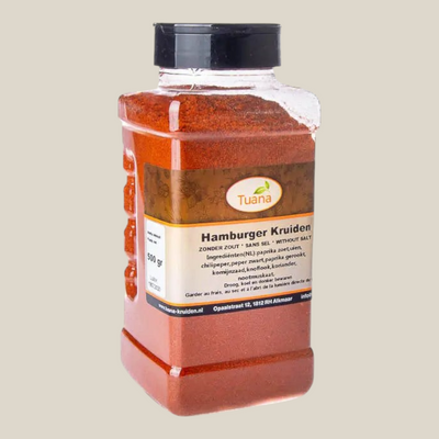 Tuana Hamburger Kruiden – kruidenmix met paprika, knoflook en ui voor hamburgers, gehakt, grill en barbecuegerechten