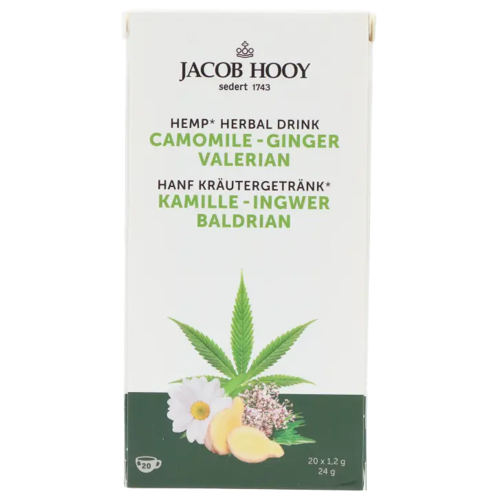 Jacob Hooy Hennep Kamille Gember Thee - 20 Theezakjes