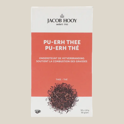 Jacob Hooy Pu Erh Thee - 50 Theezakjes