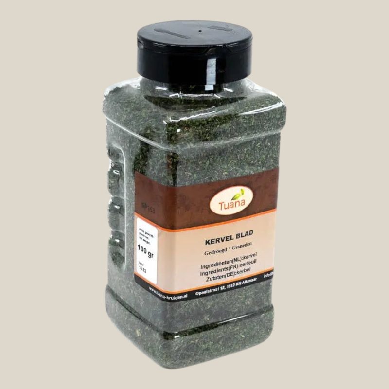 Tuana Kervel Blad – aromatisch kruid met frisse anijssmaak voor soepen, sauzen, salades en visgerechten
