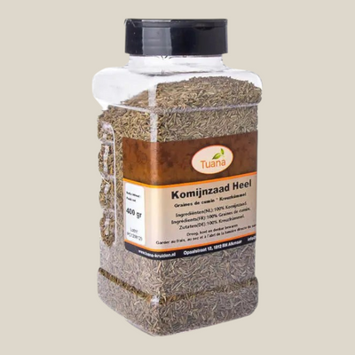 Tuana Komijnzaad Heel – hele komijnzaden met warme nootachtige smaak voor curry’s, stoofschotels, brood en marinades