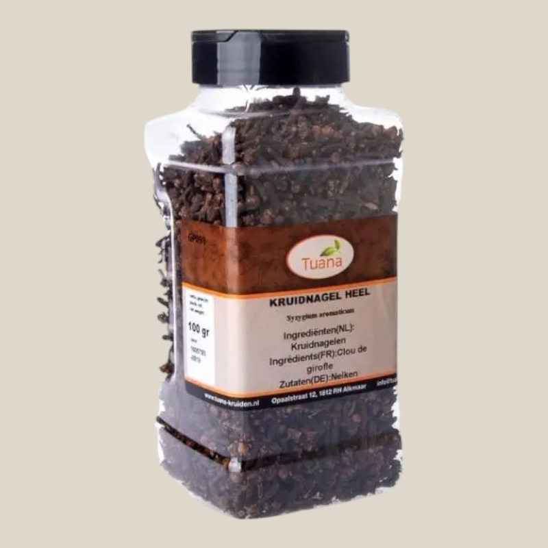 Tuana Kruidnagel Heel – hele kruidnagels met warme aromatische smaak voor stoofschotels, marinades, gebak en warme dranken