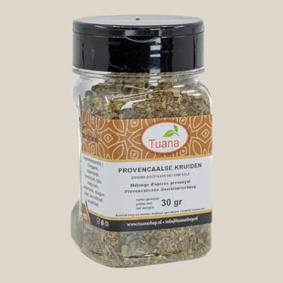 Tuana Provençaalse Kruiden – mediterrane kruidenmix voor vlees, vis, groenten, stoofschotels en pastasauzen met authentieke Provençaalse smaak