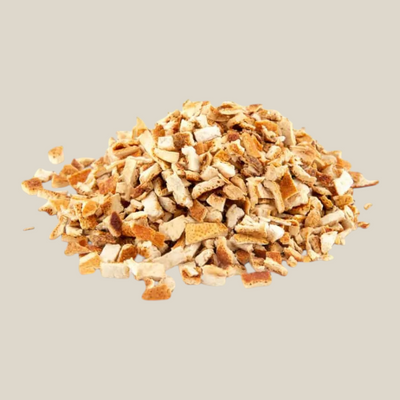 Tuana Sinaasappelschil – gedroogde sinaasappelschil met frisse fruitige smaak voor thee, gebak, desserts, sauzen en marinades