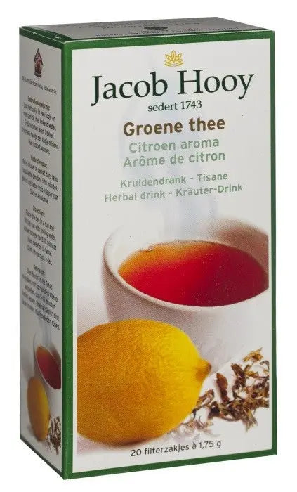 Theezakjes Groene Thee - Lemon - Jacob Hooy.