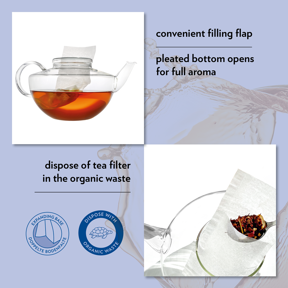Theefilters Maat XL – Verpakking van 60 Stuks