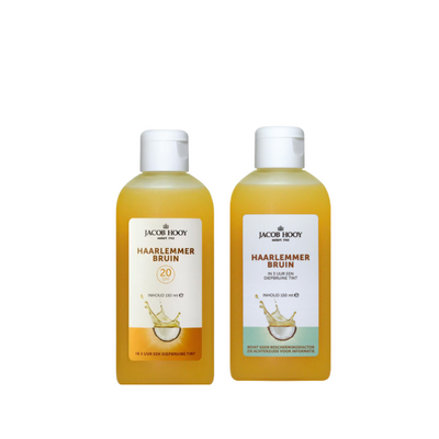 Jacob Hooy Haarlemmer bruin 150ml Spf0  + Haarlemmer bruin spf 20 150ml