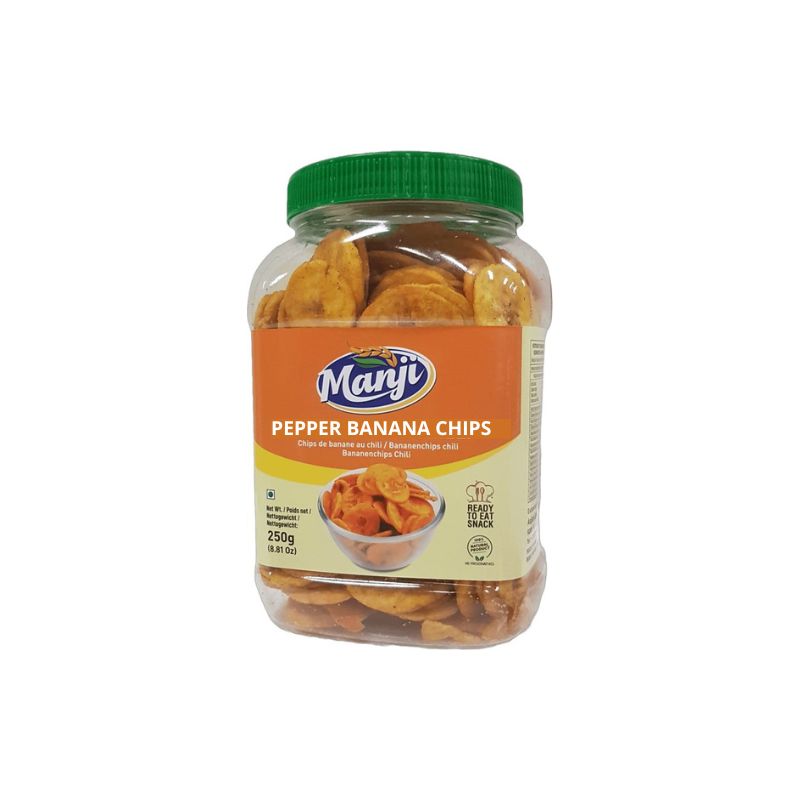 Manji Pepper Bananenchips 250 gram