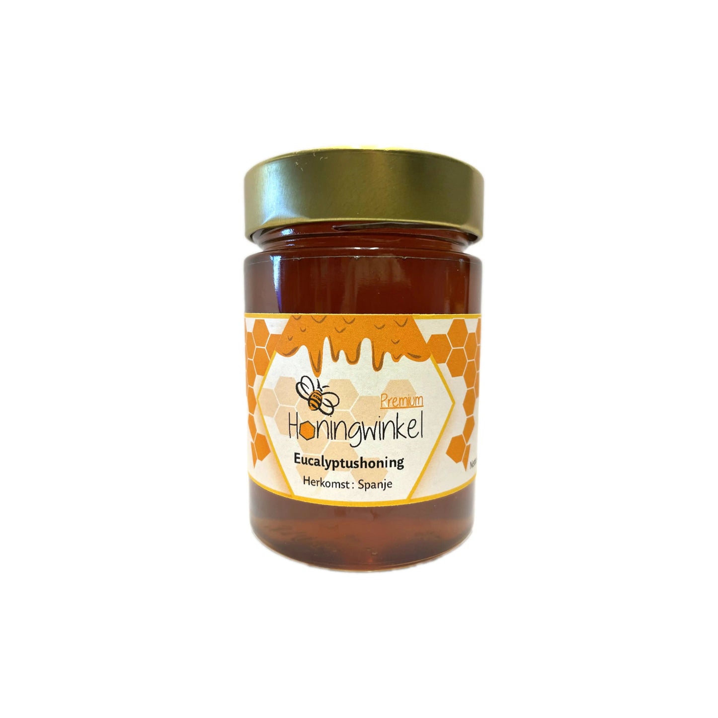 Premium eucalyptushoning Spanje 450g Honingwinkel (vloeibaar)