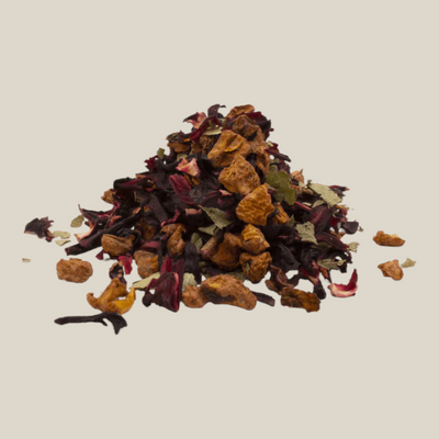 TuanaShop BV wilde bessen thee met gedroogde hibiscus, appel, rozenbottel en diverse bosvruchten